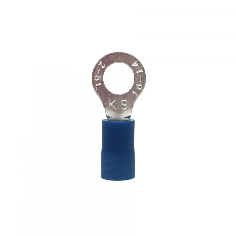 TERMINAL RING 16-14AWG 8-10 STUD BLUE 22