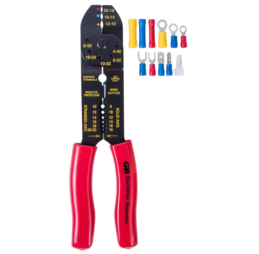 TOOL KIT TERMINAL & STRIPPER/CRIMPING 10