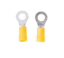 ECM Industries 10-107 - TERMINAL RING 12-10 AWG STUD12-1/4 YELLO