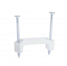 ECM Industries PS-1575T2 - Plastic Staple 3/4in White 15/Clam 5Clam