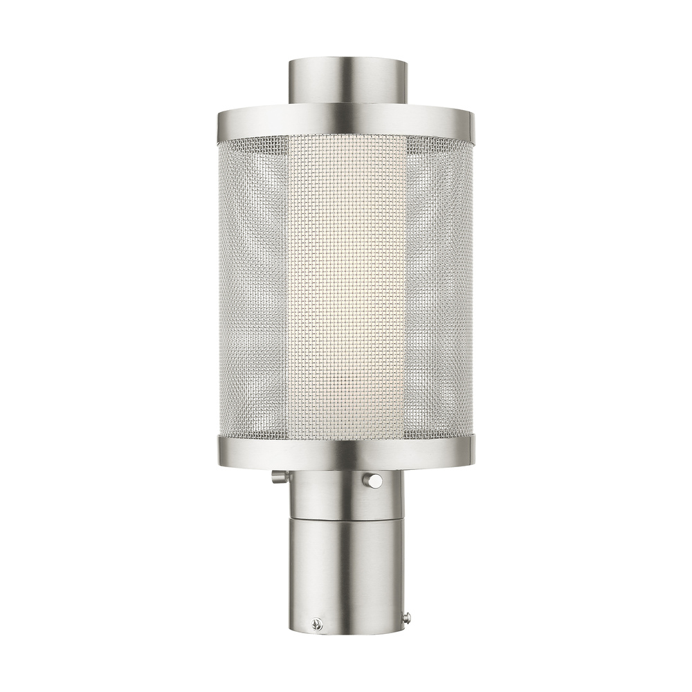 1 Lt Brushed Nickel Post Light