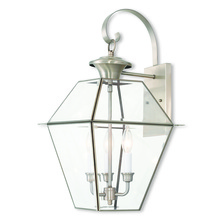 Livex Lighting 2381-91 - 3 Light BN Outdoor Wall Lantern