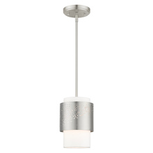 Livex Lighting 46259-91 - 1 Lt Brushed Nickel Pendant