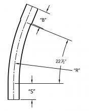 Cantex Inc. 5163638 - 4 CAO 22 1/2 DEG BEND 2'R