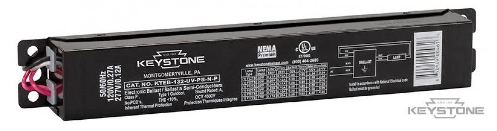 2 Lite F40T12, HPF, Electronic Ballast