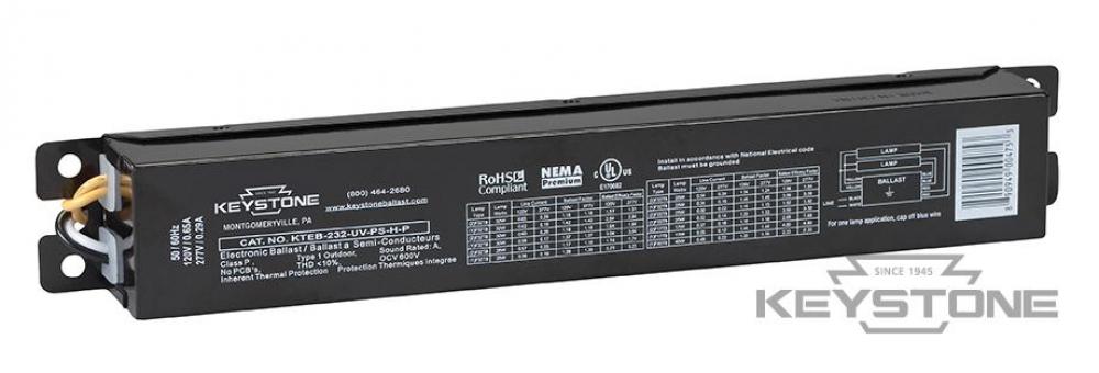 2 Lite F20T12, Class B, NPF, Electronic Ballast