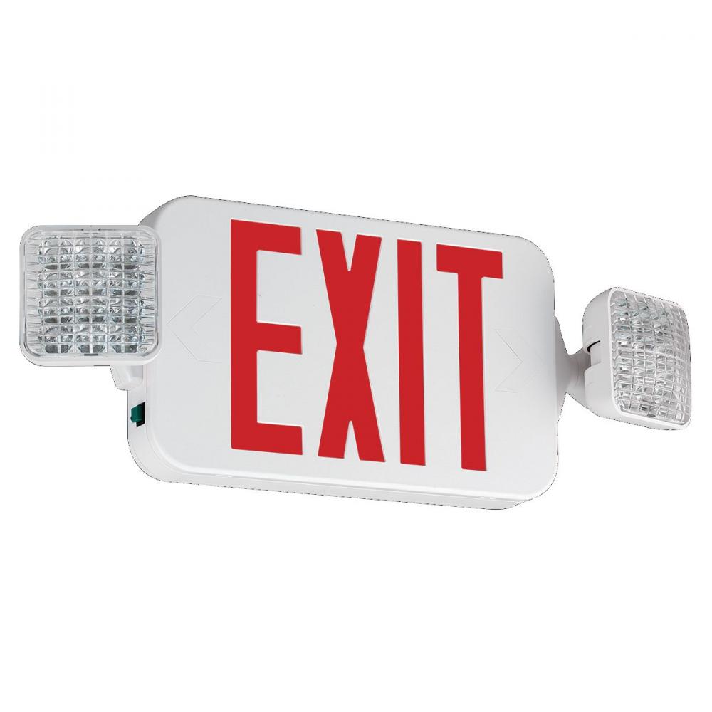 EXIT SIGN CC GREEN LETTER WHITE HSG