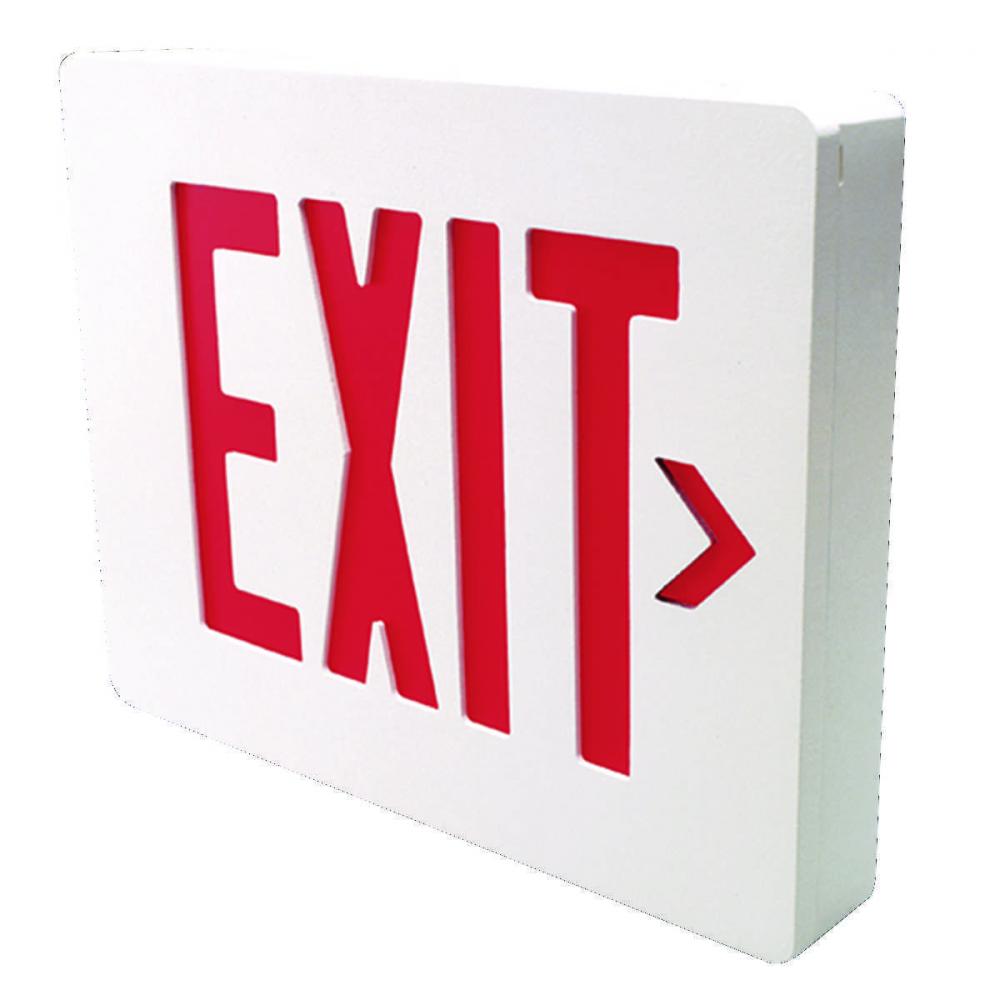 EXIT SIGN DBL RED LTRS BLK