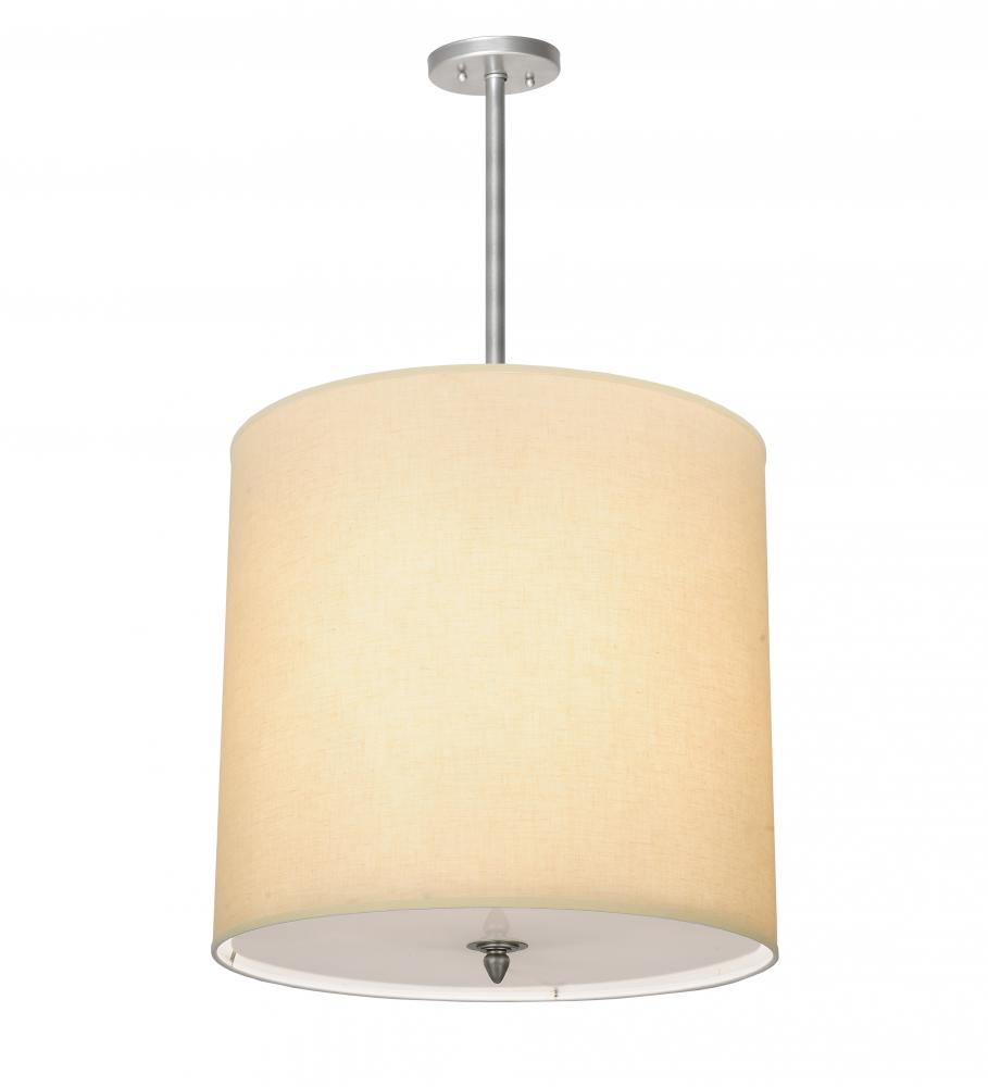 18" Wide Cilindro Beige Textrene Pendant