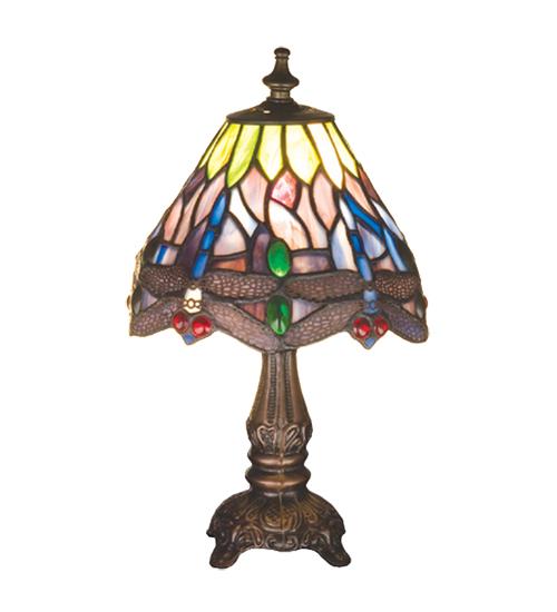 11.5"H Tiffany Hanginghead Dragonfly Mini Lamp