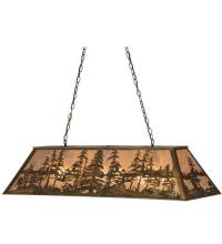 Meyda Green 13254 - 48" Long Tall Pines Oblong Pendant