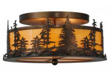 Meyda Green 144243 - 16" Wide Tall Pines Flushmount