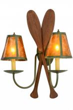 Meyda Green 148768 - 17"W Paddle 2 LT Wall Sconce