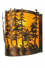 Meyda Green 150243 - 12"W Tall Pines Wall Sconce