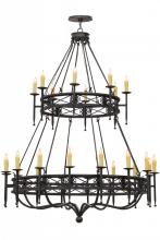 Meyda Green 152111 - 70"W Gina 24 LT Two Tier Chandelier