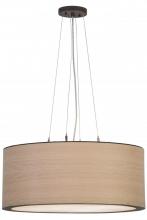 Meyda Green 153283 - 24"W Cilindro White Oak Veneer Pendant