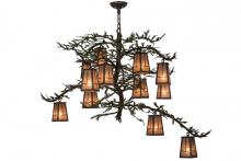 Meyda Green 164833 - 52"W Pine Branch Valley View 12 LT Chandelier