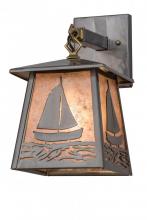 Meyda Green 172153 - 7" Wide Sailboat Wall Sconce