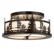 Meyda Green 176888 - 16" Wide Tall Pines Flushmount