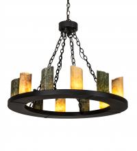 Meyda Green 216598 - 36" Wide Loxley 12 Light Chandelier