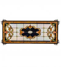 Meyda Green 233082 - 24" Wide X 10" High Madison Transom Stained Glass Window