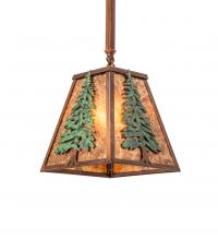 Meyda Green 240017 - 10" Square Tall Pines Pendant