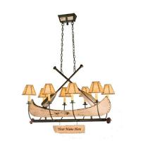 Meyda Green 26965 - 48"L Personalized Canoe 8 LT Chandelier