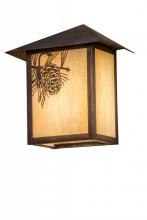 Meyda Green 50449 - 9"W Seneca Winter Pine Wall Sconce