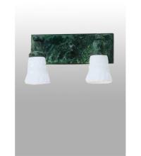 Meyda Green 56532 - 14"W Revival Oyster Bay Embossed 2 LT Vanity Bar