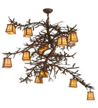 Meyda Green 67904 - 48"W Pine Branch Valley View 12 LT Chandelier