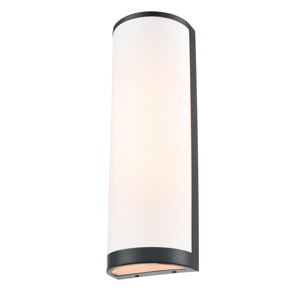 High Street 2 Light Wall Sconce, Black