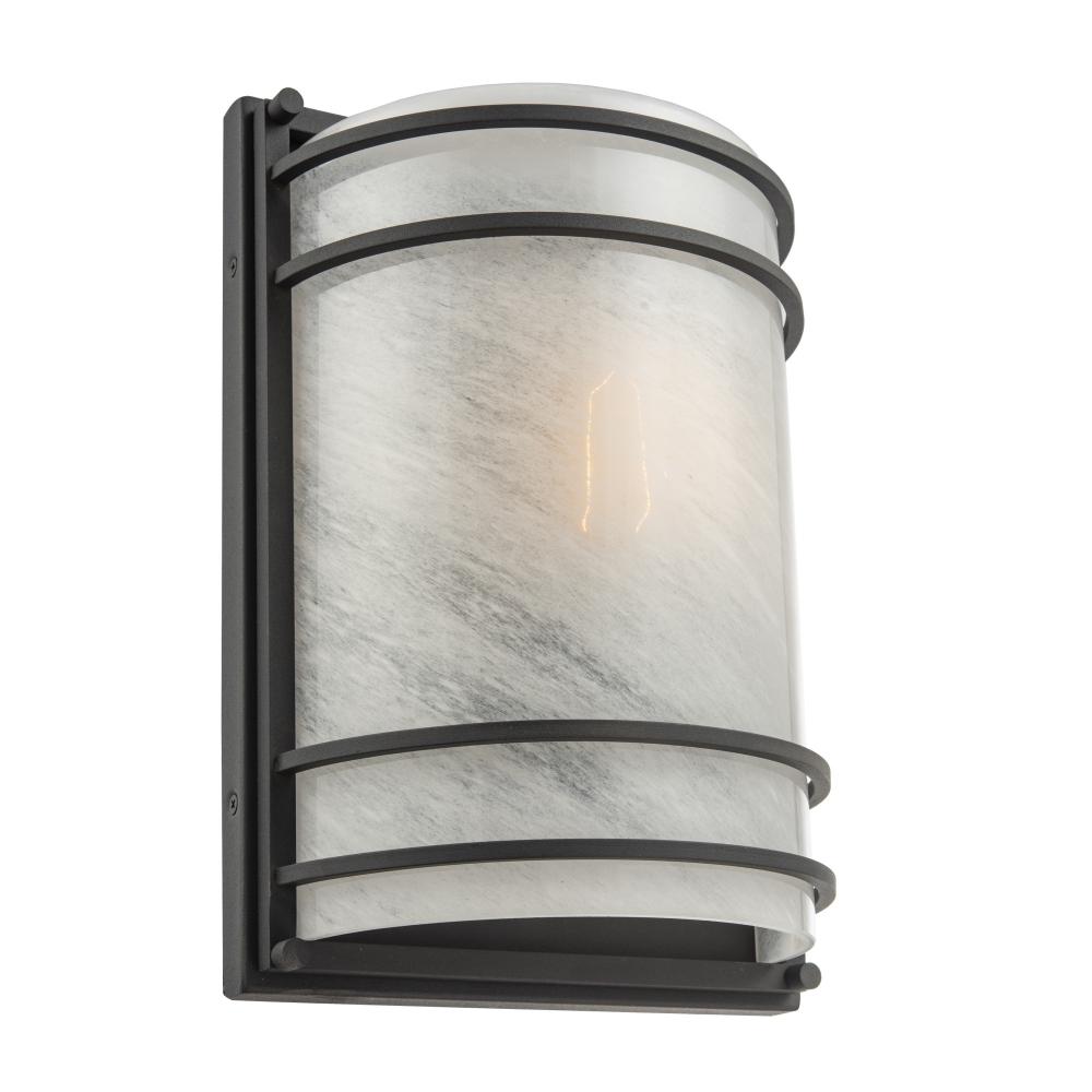 Keswick 1 Light Outdoor Wall Sconce 13", Black