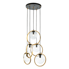 Artcraft AC10895VB - Lugano 5 Light Cord Pendant