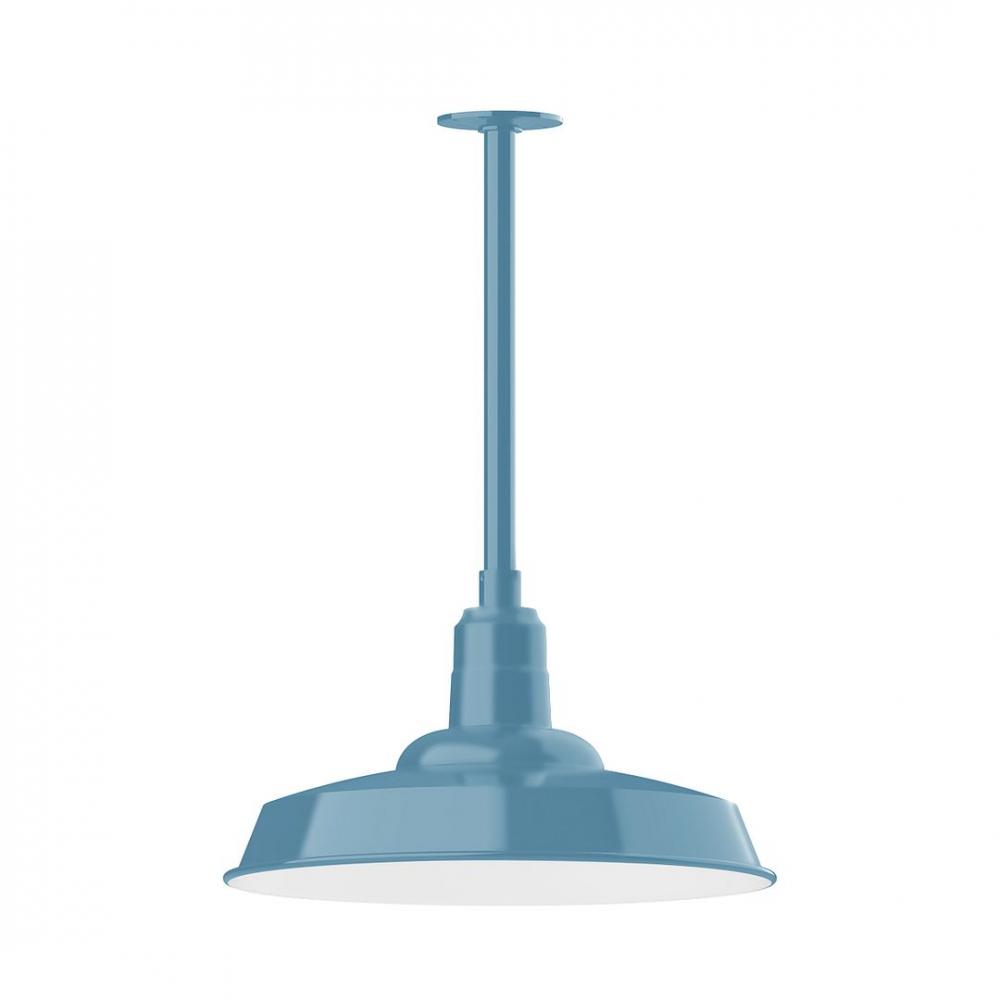 Warehouse 18" LED Pendant, stem mount