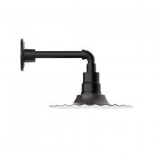 Montclair Light Works GNN158-51 - 12" Radial shade, Straight Arm wall mount, Architectural Bronze