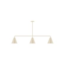 Montclair Light Works MSN420-16 - 3-Light Axis Linear Pendant (8" J-Series pack) (8" J-Series pack)