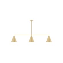 Montclair Light Works MSN420-17 - 3-Light Axis Linear Pendant (8" J-Series pack) (8" J-Series pack)