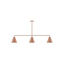 Montclair Light Works MSN420-19 - 3-Light Axis Linear Pendant (8" J-Series pack) (8" J-Series pack)