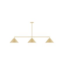 Montclair Light Works MSN422-17 - 3-Light Axis Linear Pendant (12" Axis pack) (12" Axis pack)