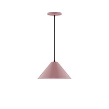 Montclair Light Works PEB422-20-L12 - 12" Pinnacle LED Pendant, Mauve
