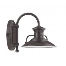 Montclair Light Works SCB140-51 - 8" Homestead shade, wall mount sconce, Architectural Bronze