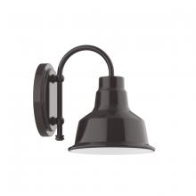 Montclair Light Works SCB180-51 - 8" Warehouse shade, wall mount sconce, Architectural Bronze