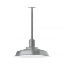 Montclair Light Works STB185-49-W18-L13 - Warehouse 18" LED Pendant, stem mount