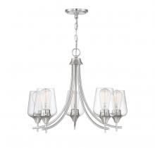 Savoy House 1-4032-5-SN - Octave 5-Light Chandelier in Satin Nickel