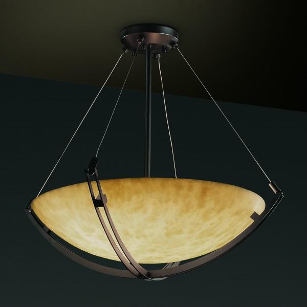 24" Pendant Bowl w/ Crossbar