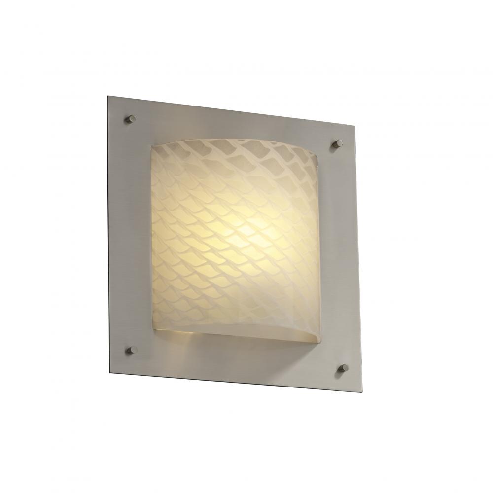 Framed Square 4-Sided Wall Sconce (ADA)