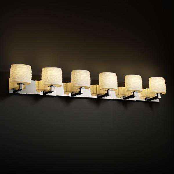 Modular 6-Light LED Bath Bar