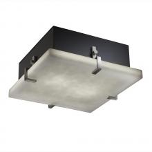 Justice Design Group CLD-5555-NCKL-LED-2000 - Clips 12" Square Flush-Mount