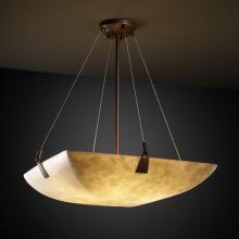 Justice Design Group CLD-9644-25-DBRZ-LED-6000 - 36" Pendant Bowl w/ Tapered Clips