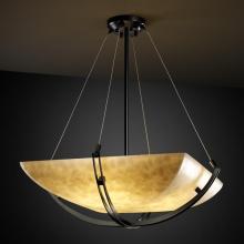 Justice Design Group CLD-9727-25-MBLK-LED-6000 - 48" Pendant Bowl w/ Crossbar